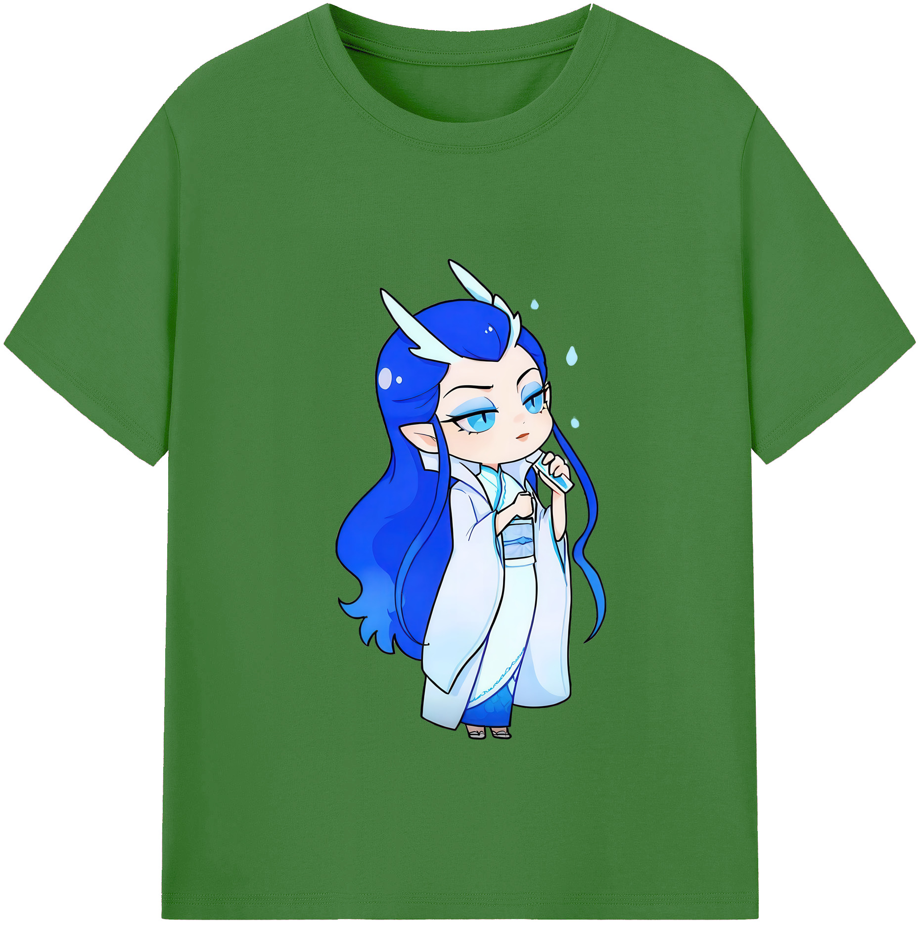 （画像用） Ne Zha 2 ナタ 魔童の大暴れ レディースカジュアルプリントTシャツ（綿100％）